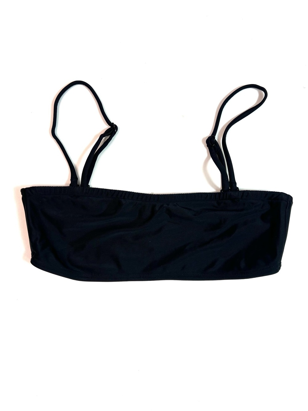 INC SWIM Bandeau Top Black Size Small